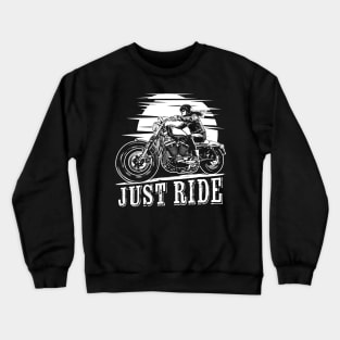 Just Ride Black Tazzum Crewneck Sweatshirt